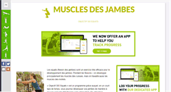 Desktop Screenshot of musclesdesjambes.com